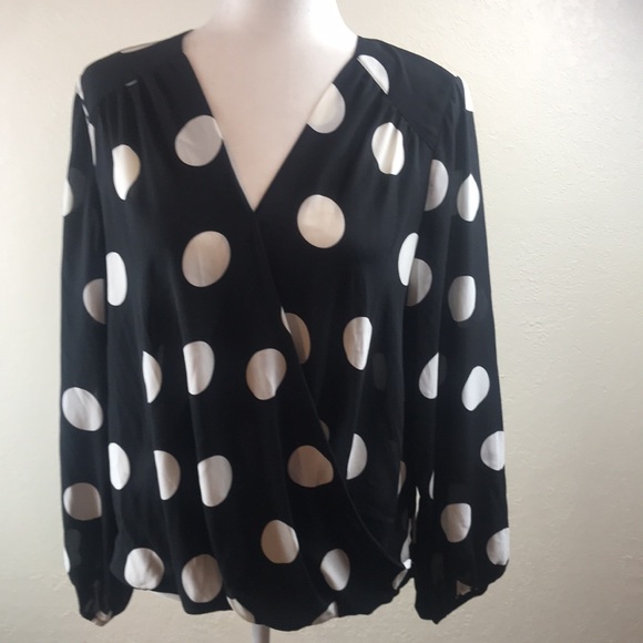 INC Petite Embroidered Dot Surplice Top, - Picture 11 of 12